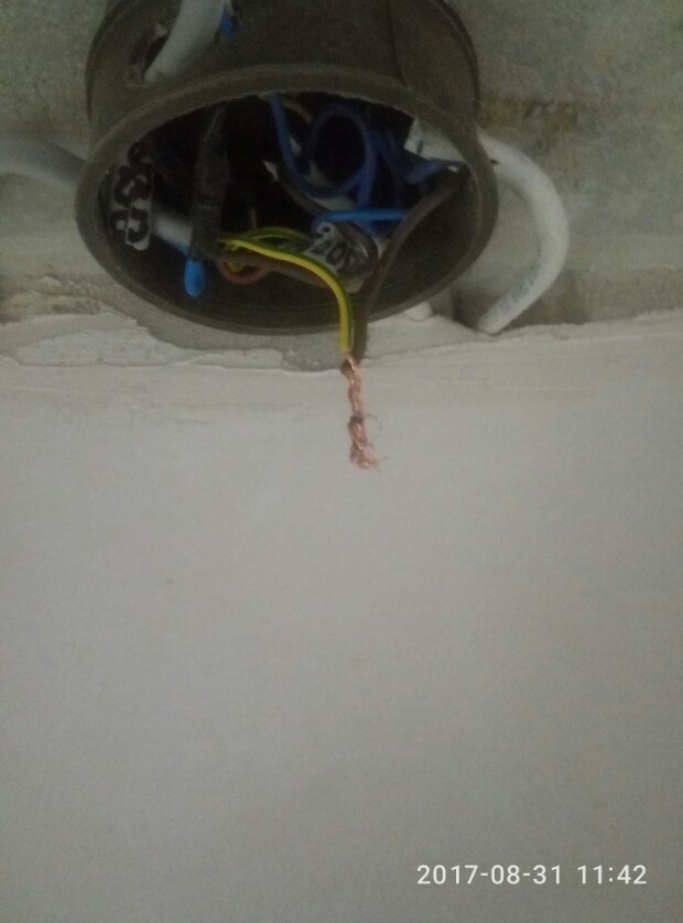 Распайка на потолке.ХШ 182.кв.94