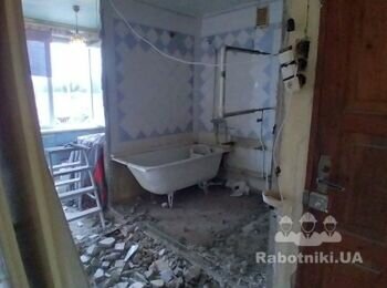 демонтаж стен сантехкабины