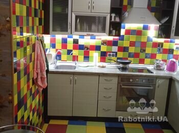 Подготовка стен под плитку,укладка плитки