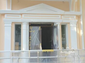 Фасадные работы по восстановлению. Одесса