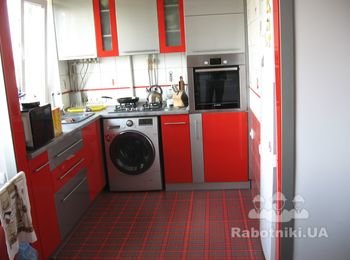 Кухня и гостиная соединены в шотландском стиле