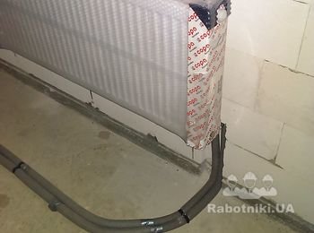 Нижнее угловое подключение радиатора СОРА