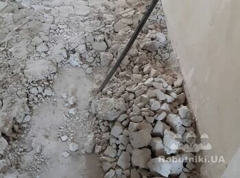 Демонтаж стяжки пола