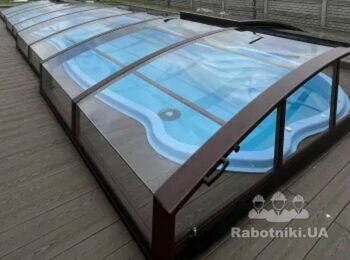 Строительство стекловолоконного бассейна - Студенок, Киевская область