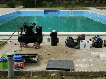 Консервация бассейна на зимний период - Белогородка, Киевская обл.