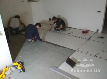 Укладка плитки 3000х1000х6мм