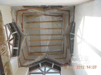 Монтування гіпсокартону на стелю. Підготовчий єтап.