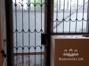 Металлическая решётчатые двери