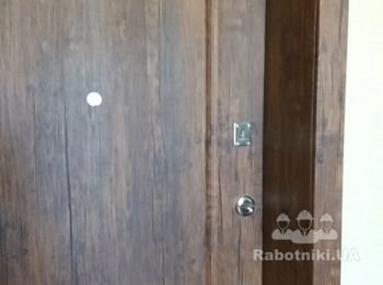 Бронедвери с МДФ филёнкой + дверные откосы из МДФ(фальшь коробка)