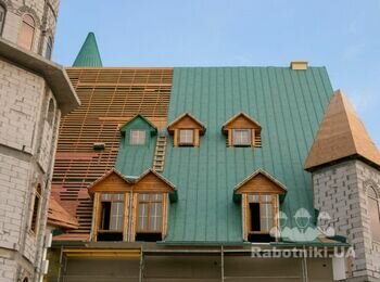 Монтаж фальцевої покрівлі