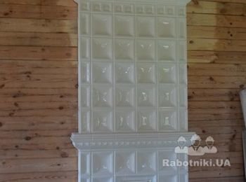 Печь в изразцах