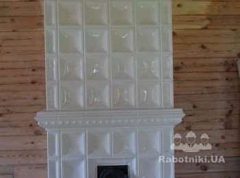 Печь в изразцах