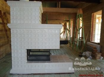 Печь в изразцах