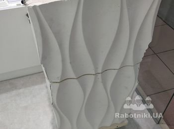 Укладка плитки 3D-панель в Киеве Купить Декоративная плитка 3D-панель