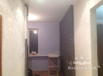 #ремонт помещений #Декор стен, укладка гипсовой плитки на стену (Киев) https://www.rabotniki.ua/12054/portfolio/