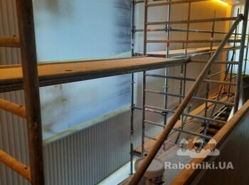 #УСТАНОВКА И ПОКРАСКА ГИПСОВЫХ 3Д ПАНЕЛЕЙ (Киев) #Монтаж3д панелей
