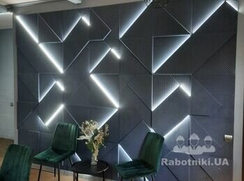 #3д панелимонтаж, #3дпанелина стену, #гипсовые 3Д перегородки, #декор из гипса