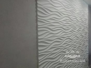 #Монтаж гипсовой плитки / гипсовых 3D панелей. https://blog.i.ua/user/5270503/1992059/