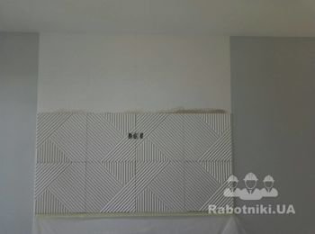 #Гипсовые 3D панели - Монтаж 3D панелей Киев. https://www.rabotniki.ua/12054