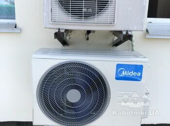 Установка наружного блока Midea