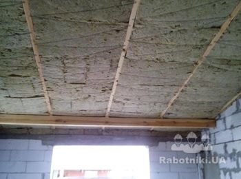 с. Хотяновка. Утепление потолка.