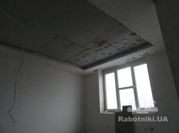Короб с подсветкой под натяжной потолок
