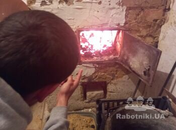 Макеевка. Грузско-Зорянское. Отопительно-варочная печь.