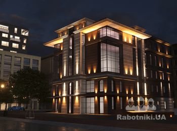Концепция освещения фасада ТЦ