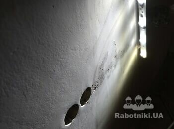 Проявочный свет 15 штукатурка после шлифовки.
