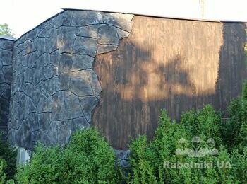 Имитация камня и дерева