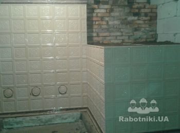 Русская печь с полугрубком и варочной поверхностью