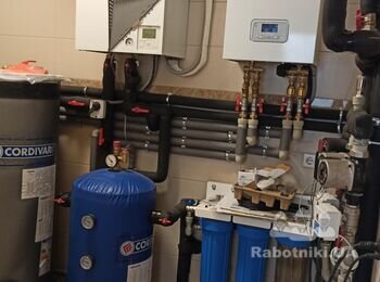 Котельная ТН Daikin + резерв эл. Protherm