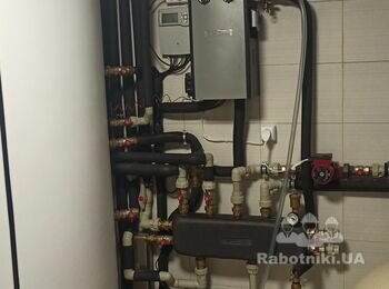 Гелиоустановка Vaillant на буфер 700л. + излишек в бассейн