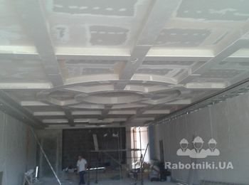 потолок из гипсокартона 200м2