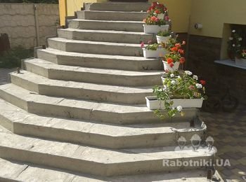 ступеньки из пещаного камня """ДО"""