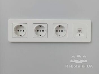 Установка розеток.