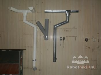 Виготовлення водостоків з оцинкованої та кольорової бляхи.