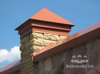 Колпак и планки на парапет забора