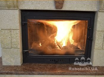установка фронтальгого камина