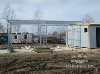 Процесс изготовления и монтажа автомойки самообслуживания. Киев.