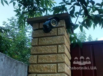 Монтаж уличного видеонаблюдения