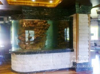 Домашние фонтаны и аквариумы из мрамора