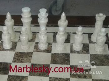 Оригинальные шахматы из мрамора
