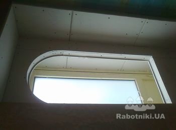 иммитация двери из гк под стекло