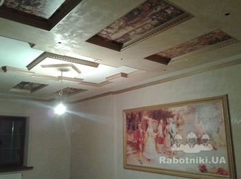 это моя художественная работа фотообои и венецианка