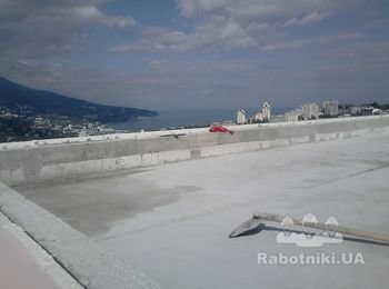 Стяжка на крыше
