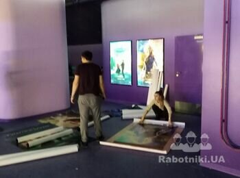 кинотеатр "Мультиплекс " Одесса . малярка стен.