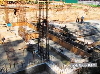 Устройство фундаментов. (армирование, устройство опалубки).
