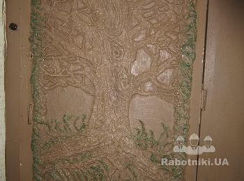 Декор на дверях "Дерево"- 1000 грн
