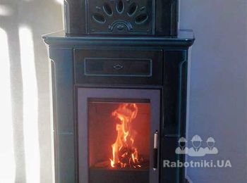 Поставка и установка итальянской кафельной печи. Черкассы